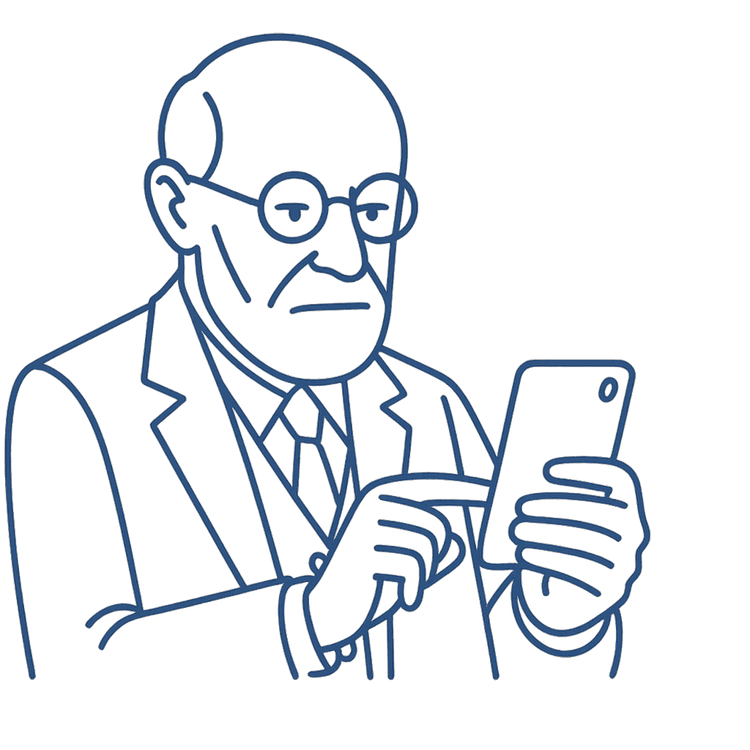 Freud utilizando o Instagram. Não há eventos disponíveis.